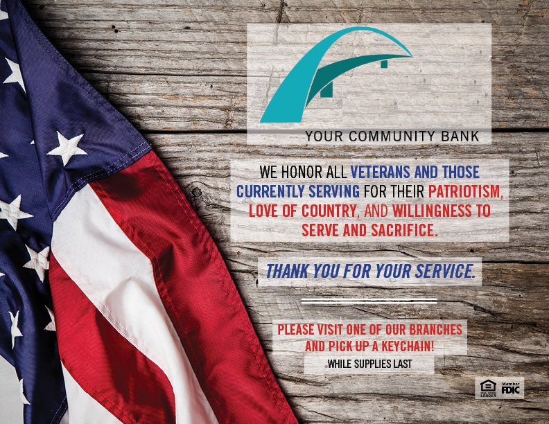 Flyer honoring Veteran's Day 